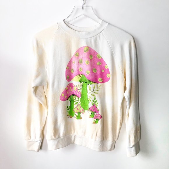 Wildfox Sweaters - RARE Wildfox Good Trip Mushroom Sweatshirt Sz. S